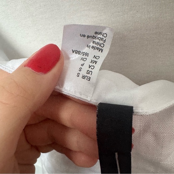 NWT H&M White Button-Up Top coastal cowgirl prairie western boho - Picture 5 of 5